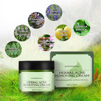 QEUTKEZS Herbal Acne Removing Cream,Professionally Remove Acne Marks,Gently Moisturize,Refreshing & Not Greasy,Improving Sensitive Skin Prone to Acne,Acne Scar Cream & Pimple Remover For All Skin Types