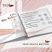 Troo Health Care Urika Bio-Balance Vaginal Gut Bacteria Support 60 Capsules - Friendly Active Bacterial Cultures Blend - Candida Yeast Balance & Urinary Support Supplement for Women