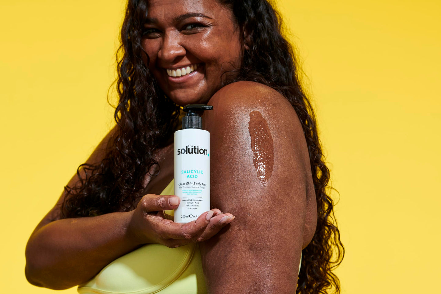 ‎The Solution The Solution Salicylic Acid Clear Skin Body Gel (200ml) Back Acne Treatment with Tea Tree, Vegan Salicylic Acid Serum & Pore Minimizer, Cruelty Free Salicylic Acid Moisturiser Body Care