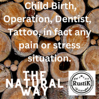 Wooden Labour Comb by RustiK, Natural Pain Relief, Splinter Free Pear Wood, Acupressure, Can be used with Birthing, Labor, Anxiety, adhd, Autism or Pain/Stress Situations. Squeeze/Fidget.