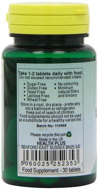 Health Plus L-Carnitine 500mg Energy and Weight Control Supplement - 30 Tablets