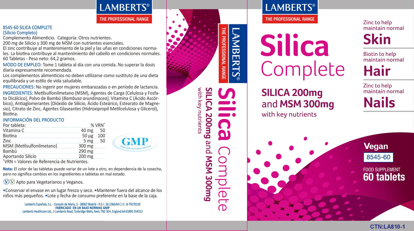 Lamberts Silica Complete 60 Tablets