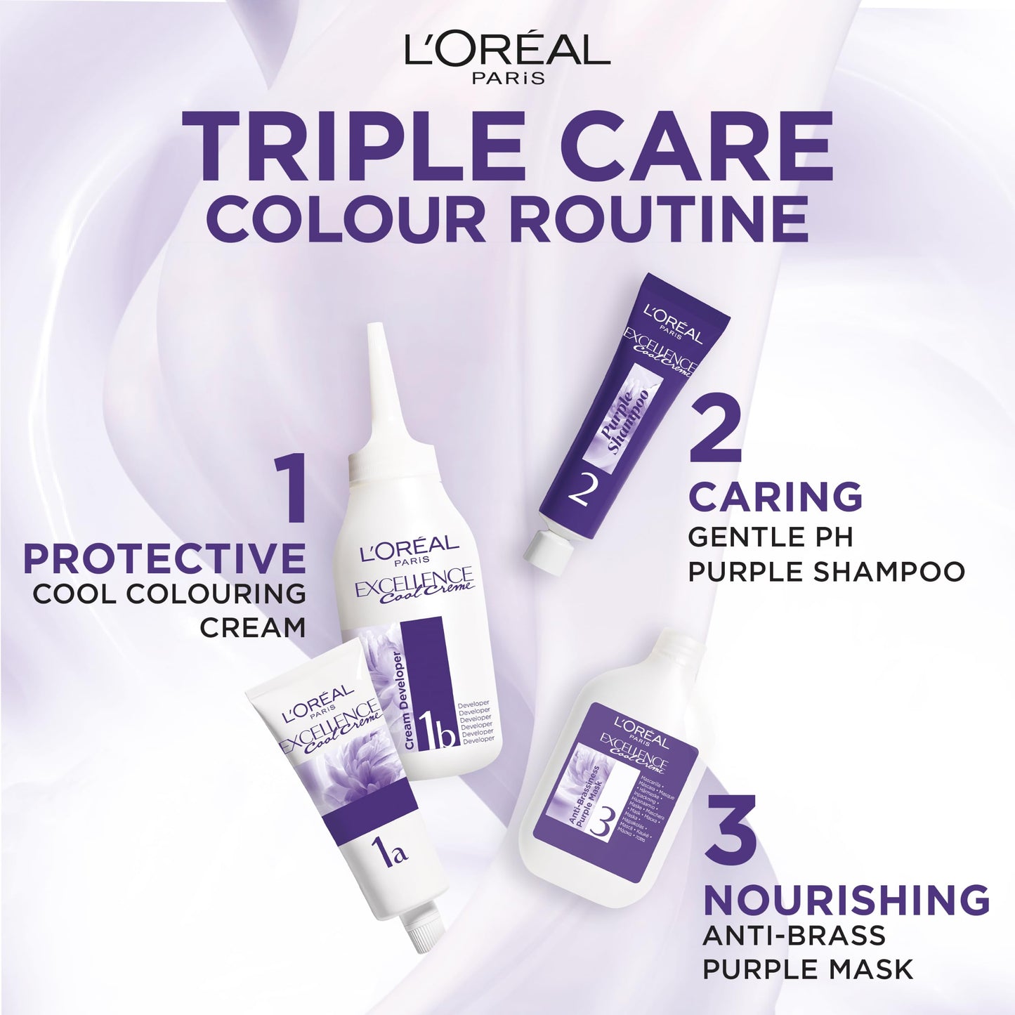 L'Oreal Paris L'Oréal Paris Excellence Crème Permanent Hair Color, Ash Light Brown