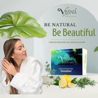 Vilana Natural Beauty Sensation Natural Shampoo Bar 70g by Vilana | Tones the Scalp, Reduces Hair Loss, Restores Hair Shine & Smoothness | Sulphate Free Hair Shampoo Bar – Suitable for All Hair Types & Problematic Scalp