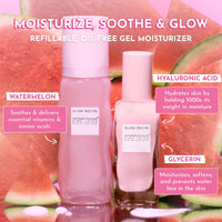 Glow Recipe Refill Pink Juice Water Gel Face Moisturizer for Women, Men & Teens - Hydrating Hyaluronic Acid, Radiance Boosting, Non-Comedogenic, Oil-Free, Lasting Korean Skin Care for Oily Skin, 50ml