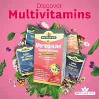 Natures Aid Menopause Support Formula, Multivitamin with SOYA Isoflavones & Sage, 30 Capsules