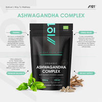 ALPHA01 Organic Ashwagandha Complex 7055mg - KSM-66® with Turmeric & Black Pepper - 22.5mg Withanolides - Most Bioavailable Full-Spectrum Root Extract - Not Tablets or Powder - 90 Vegan Capsules by Alpha01