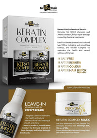 RENEW HAIR PROFESSIONAL Renew Hair Professional Keratin Hair Mask – 300g Restorative Treatment | Anti-Frizz | Volume Control | Color & Heat Protection | Vegan