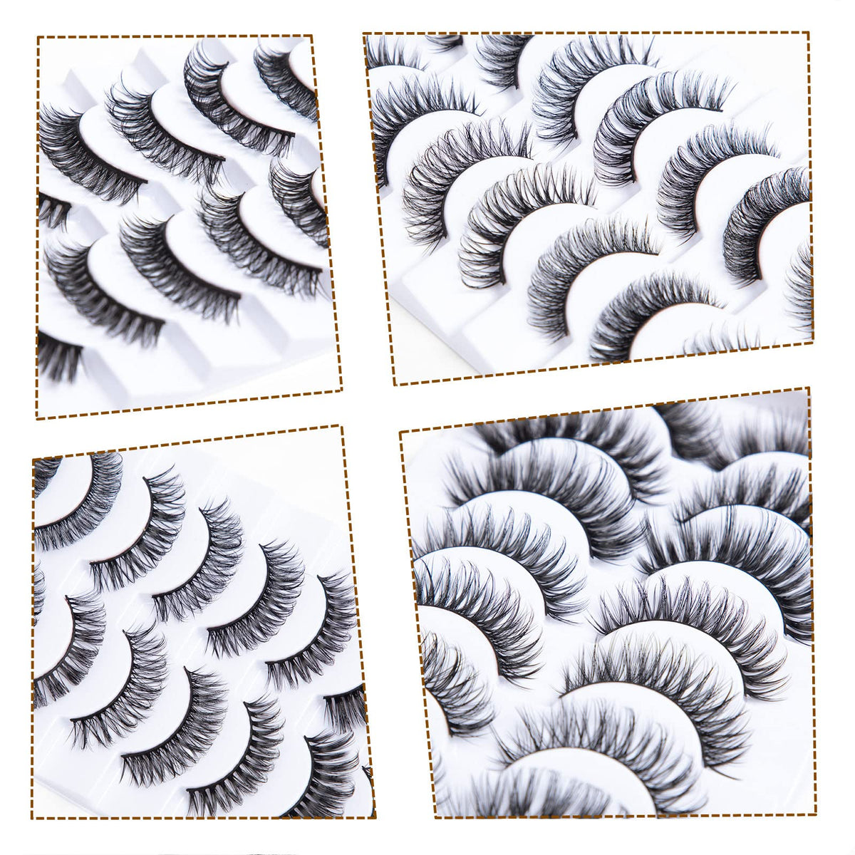 ocean pearl D Curl 45 Clusters DIY False Eyelashes Individual Reusable Soft Natural Easy Fan Russian Lashes Eyelash Extensions Clear Glue Individual Lashes 10-16mm
