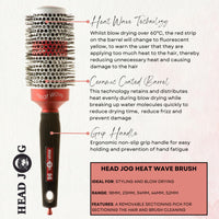 Head Jog 97 Heat Wave Ceramic Brush Black 52mm