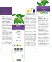 Nettle (Urtica dioica) Leaves and Roots Alcohol-Free Mother Tincture Naturalma - Liquid Extract Drops 500 ml - Food Supplement - Vegan
