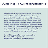 HIGHER NATURE Higher Nature - MSM Glucosamine Joint Complex - Vitamin C, Copper, Zinc & Botanical Complex Tablets for Women & Men - Vegetarian & Vegan - 90 Tablets