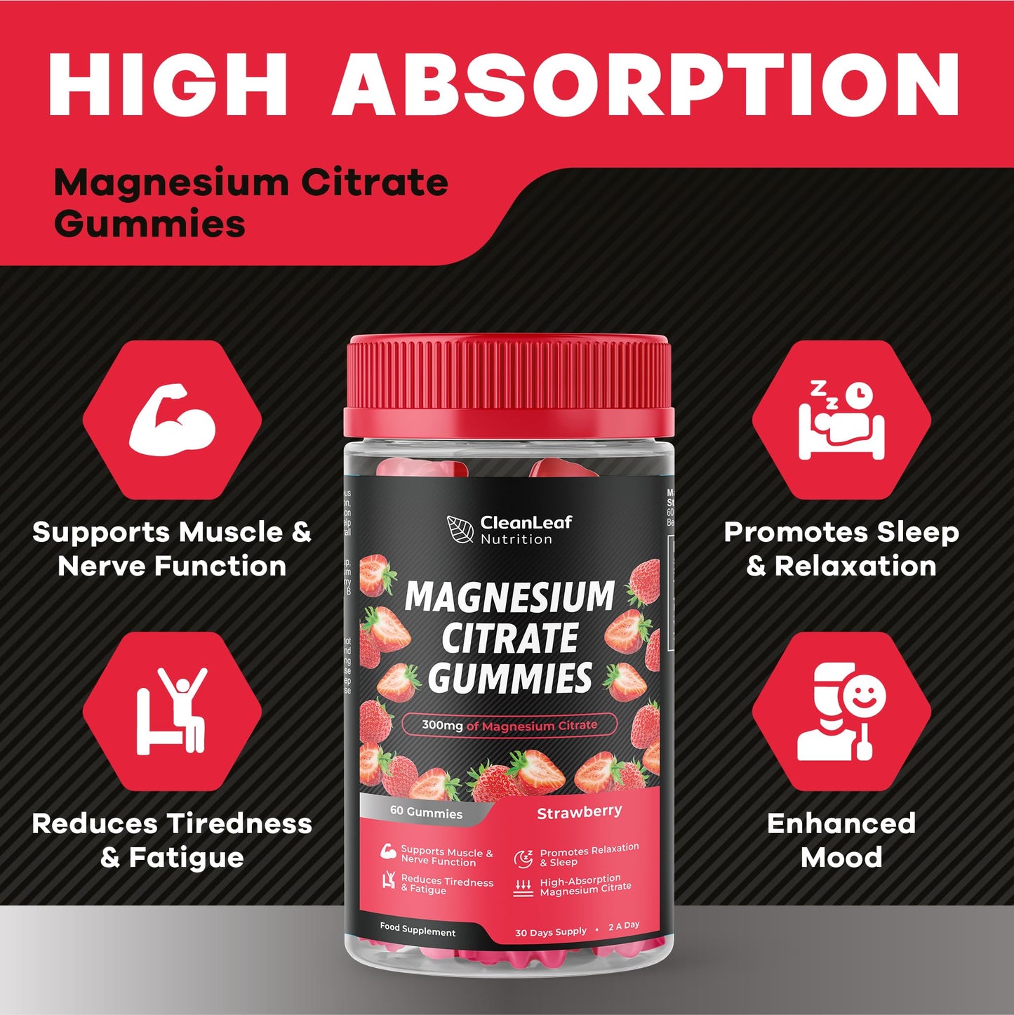HILLTEN HEALTH Magnesium Citrate Gummies
