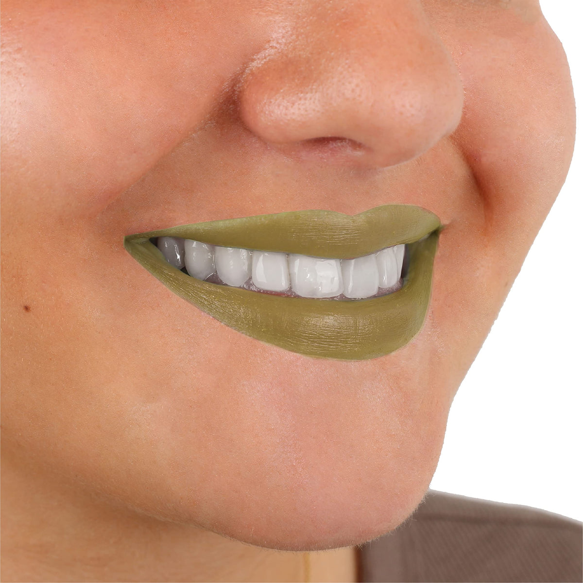 Funki Face & Body Paint Green Lipstick - Pack of 12 - Tube of Green Lipstick - Fancy Dress Costume Makeup Accessory