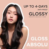 KÉRASTASE Kérastase Gloss Absolu Bain Hydra-Glaze Shampoo, Illuminating Anti-Frizz Cleanser With Glycolic & Hyaluronic Acids Plus Wild Rose 250ml, For Dull Hair