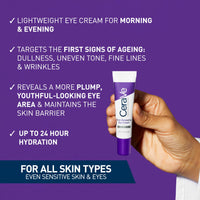 CeraVe Skin Renewing Eye Cream with Peptide Complex and Caffeine for Brighter, Smoother Eyes, 15 ml