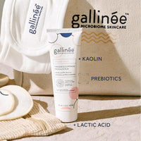 Gallinée - Face Mask & Scrub - 2-in-1 Gentle Exfoliating Scrub & Brightening Clay Mask - With Prebiotics, Lactic Acid & Vitamin E - Dermatologically Tested - For Normal Skin Type - 50 ml