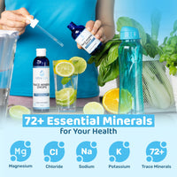 Ultra Lyte Trace Mineral Drops – 59 ml All Natural Complete Mineral Complex Food Supplement – 24 Days Supply – Electrolyte Drops – 72 Trace Minerals (2 oz)