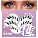 LANKIZ Cluster Lashes,Lankiz Biomimetic Individual Eyelashes Wispy C Curl Lash Clusters Reusable Lash Extensions DIY for Daily Wear and Events（Parseltongue）