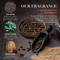 Baylis & Harding Black Pepper & Ginseng Men's Luxury Mini Trio Gift Set - Vegan Friendly