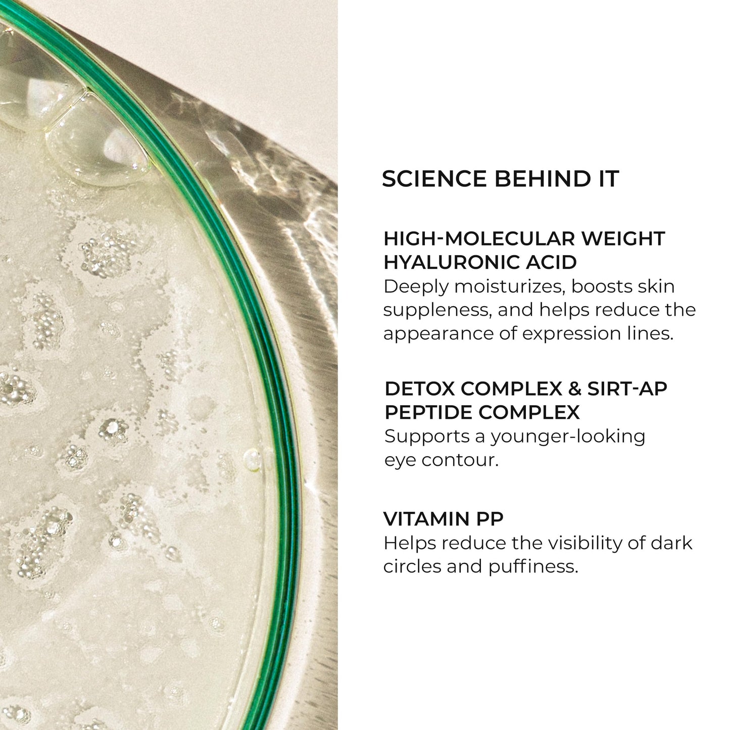 Natura Bissé Diamond Cocoon Sheer Eye | Tinted Eye Contour in Mini Format with Hyaluronic Acid | Hydrating and Rejuvenating Eye Cream | 0.3 oz - 10 ml