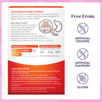 Solvotrin Active Iron Supplement 14 mg – Helps Support Iron & Energy Levels – Gentle, Non-Constipating, Highly Absorbed – 30 Capsules, 1 Month Supply