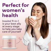 QSTA 4100MG D-Chiro & Myo Inositol Powder - Metabolic Function, Hormonal Balance and Mental Wellbeing - 9-in-1 with Folate 5-MTHF, Chrome, Zinc, Vitamin B6, B12 & D3. PCOS Supplement