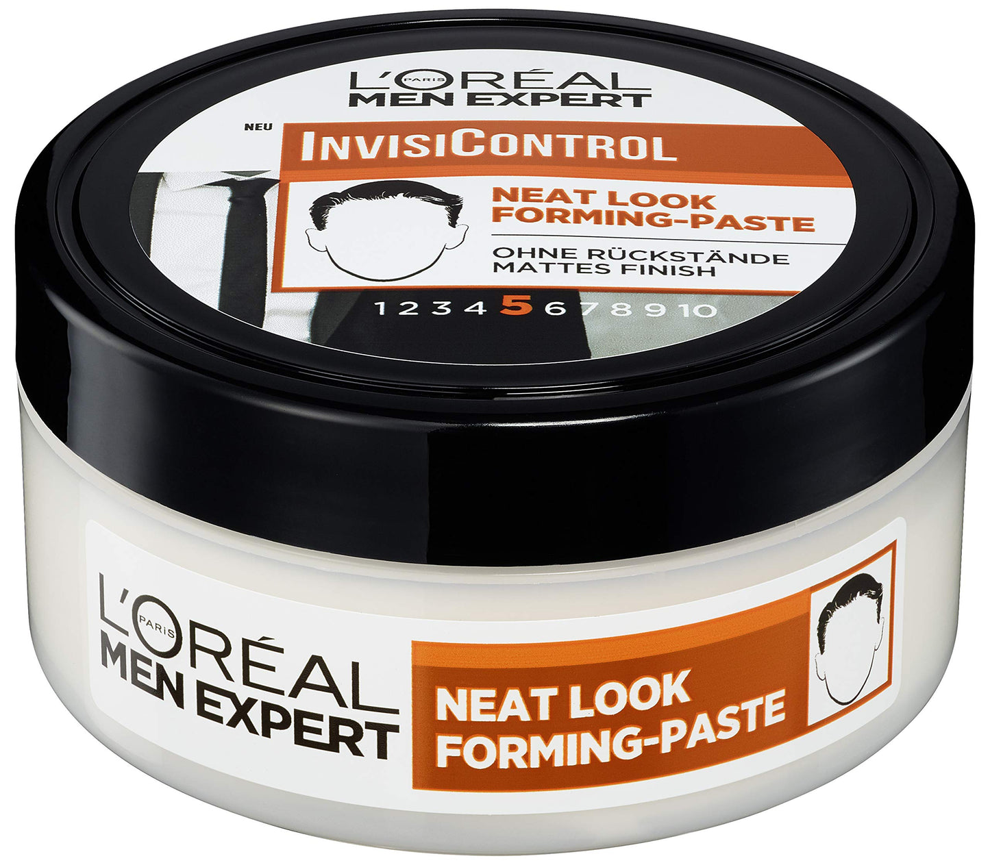 L’Oréal Paris men expert L'Oréal Men Expert InvisiControl Neat Look Forming Paste, for Nourished & Natural Styles, Can be Modelled as You Like Without Gluing, 150 ml