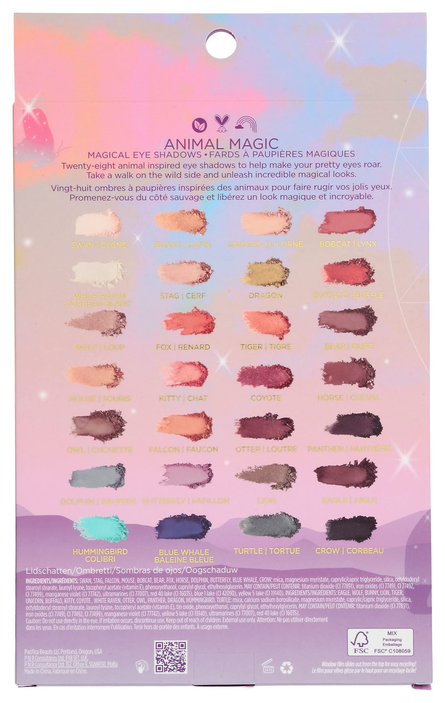 PACIFICA Animal Magic Eyeshadow Palette For Women 0.89 oz Eye Shadow
