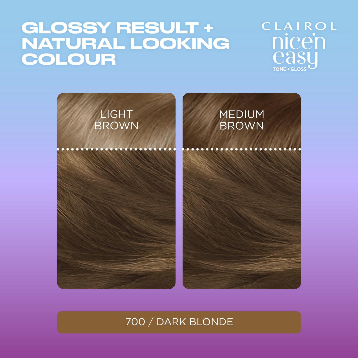 Clairol Nice'n Easy Tone+Gloss Semi Permanent Hair Dye - 700/91 Dark Blonde