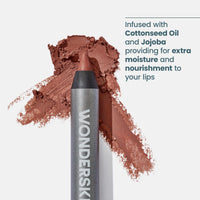 Wonderskin 360 Contour Lip Liner Pencil - Nourishing Lip Liners, Long Lasting, Waterproof and Transfer-Proof Lipliners Pencil (Saddle)