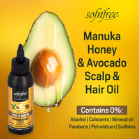 SOF N' FREE SofN'Free - Manuka Honey Scalp & Hair Oil, 100 ml