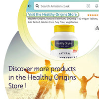 Healthy Origins, Natural Tocomin SupraBio, 50mg, 60 Softgels, Laboratory Tested, Vitamin E, Gluten Free, SOYA Free, Non-GMO