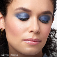 Julep Eyeshadow 101 Crème-to-Powder Eyeshadow Stick (Sapphire Shimmer) Long-Lasting, Waterproof Eye Shadow - Blendable, Crease-Proof with Built-In Smudger