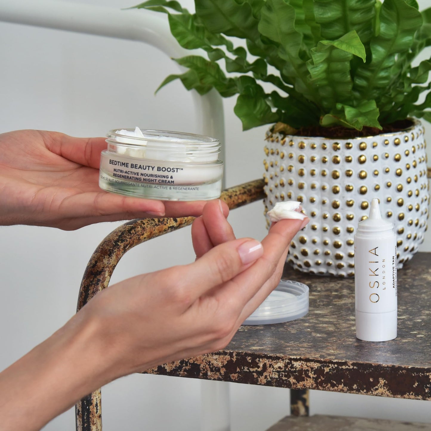 OSKIA Me Time Edit – Luxurious Skincare Collection for Radiant, Healthy Skin – Includes Renaissance Cleansing Gel, Liquid Mask Lactic Acid Micro-Peel, Super C Capsules, and Vegan Leather Teal Wash Bag