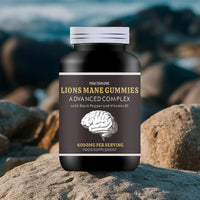 Fraction One Lions Mane Mushroom Gummies 4000mg - 120 Gummies - 60 Servings - Lions Mane Extract 15:1, Black Pepper, Bioperine Extract 10:1 & Vitamin B1 - Brain Supplement - Alternative to Lions Mane Powder