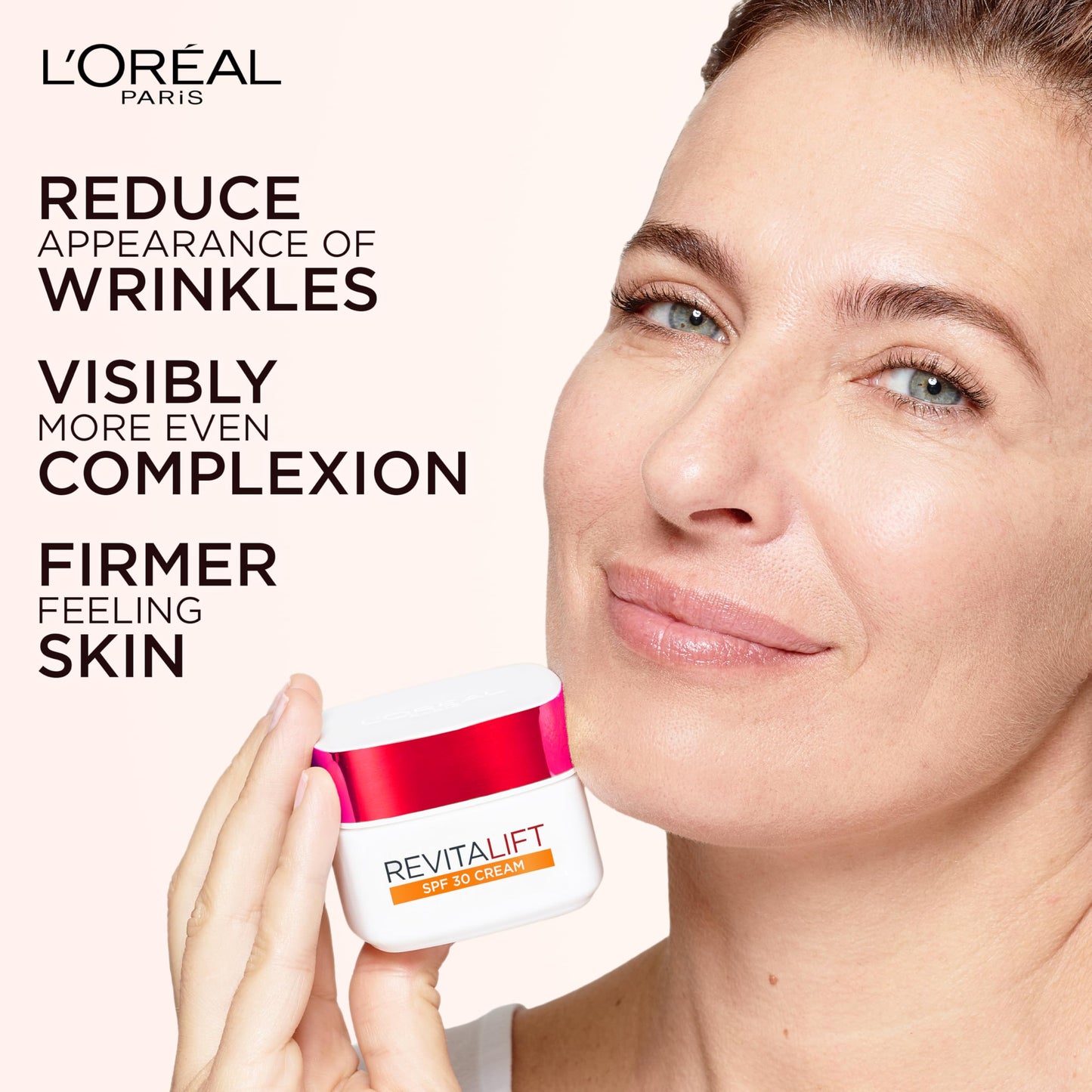 L'Oreal Paris L’Oréal Paris Revitalift Hydrating SPF 30 Day Cream, Powerful Formula to Smooth appearance of Wrinkles, Firm & Moisturize Skin, Infused with Pro-Retinol & Elasti-Peptides, SPF30 Sun Protection, 50ml