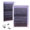 ocean pearl Ocean Pearl 280 PCS Individual Eyelashes 40D 50D Cluster Lashes 10-16mm Lash Clusters Natural Lashes Fluffy Lash Extension Clusters C Curl D Curl Eyelash Clusters DIY Lash Extensions-40D+50D