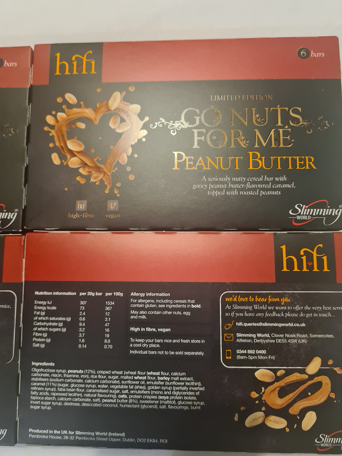 Slimming World Peanut Butter Hifi Bars (4 boxes)