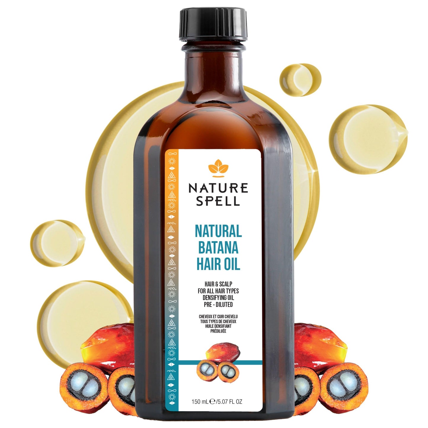 Nature Spell Batana Oil for Hair Growth, Pre-Diluted Scalp Oil, Vegan,150ml