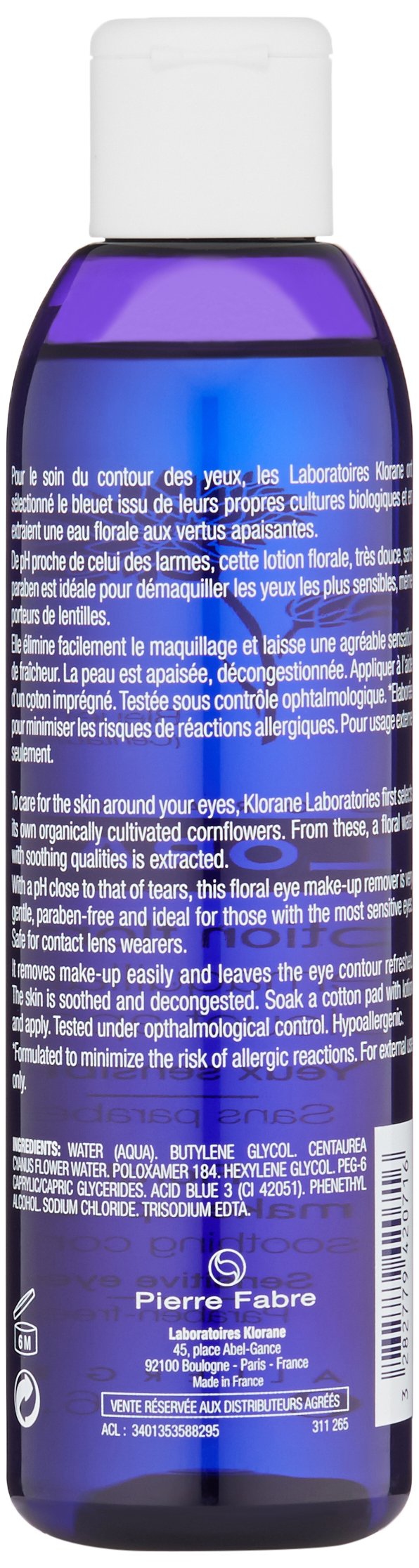 Klorane Eye Makeup Remover Lotion 200ml