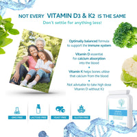swiss bioenergetics Vitamin D 3,000 IU & Vitamin K2 100ug MK7 Vegetarian Capsules - 90-Day Supply of Vitamin D3 Supplement Source of Cholecalciferol – Exclusively Manufactured in The UK for Maximum Absorption