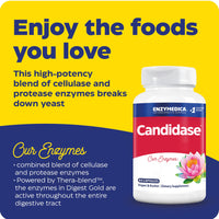 Enzymedica ENZYMEDICA - Candidase (84 Capsules) | for Balanced Yeast Levels, Therapeutic Enzymes Supplements, Candida Systemic Enzymes Blend, Nutrient Supplements, Gut Health Supplement, Vegan, Dairy Free