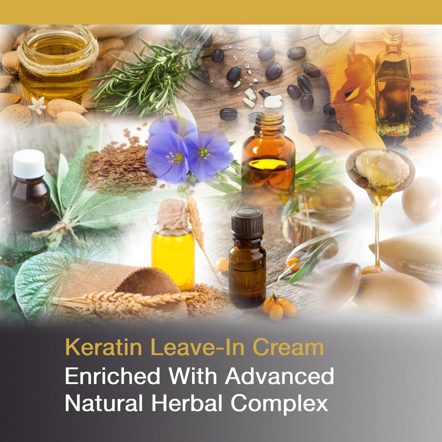 Vitamins Keratin Leave In Conditioner Moisturiser - Thin to Normal Hair Care Moisturising Hydrating Anti Frizz Detangler Cream for Dry Damaged Curly Hair