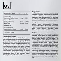 Neuro Vitamins | Natural Brain Support Supplement for Memory with Vitamin B6, B12, Folic Acid & D3 | Oxford Vitality