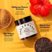 Fable & Mane Fable and Mane Shine Hair Mask (237ml). 3-Minute Hair Gloss Treatment – Boosts Shine, Tames Frizz & Revives Colour – Contains Black Tea Ferments and Bio-Sugar Enzymes for Irresistibly Glossy Strands