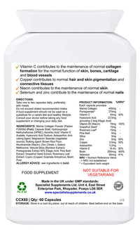 Specialist Supplements Collagen Ultra Beauty Marine Collagen, Hyaluronic Acid, Vitamin, Mineral, Herbal and Nutrient Complex