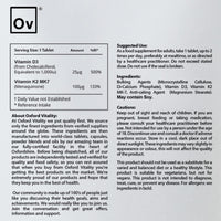 Vitamin D3 and K2 | Bone Support Supplement | Vitamin D 1000iu & Vitamin K2 MK-7 100mcg | Easy to Swallow Tablets | GMO Free by Oxford Vitality