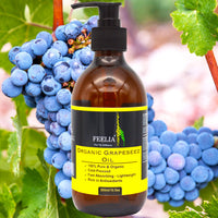 Feelia - Organic Grapeseed Oil - Cold Pressed, Rich in Antioxidants, Fast Absorbing - Lightweight, 100% Pure & Organic