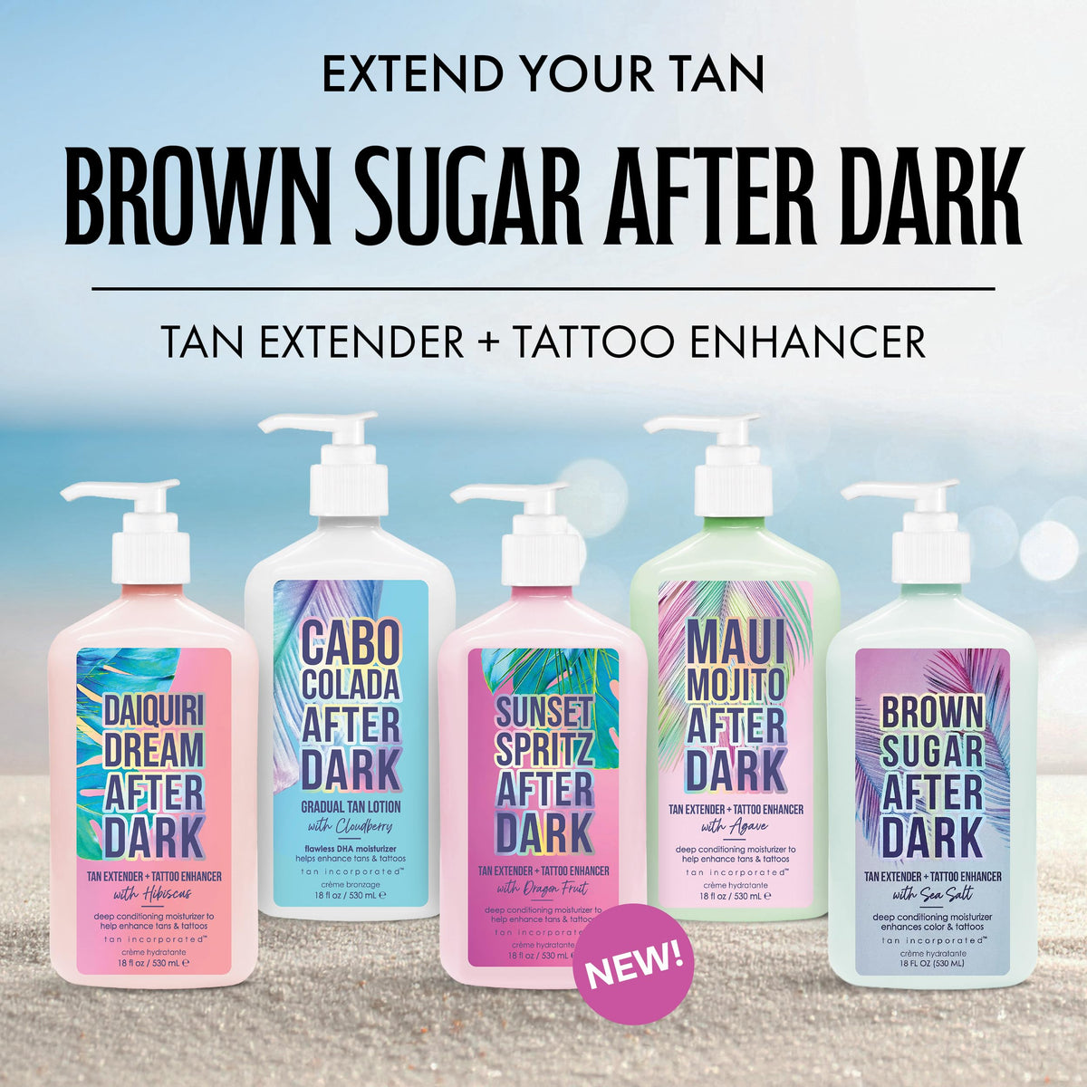 Tan Incorporated Golden Brown Sugar Advanced Step 2 Tanning Lotion 400ml